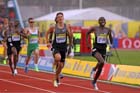 Ross Murray trying to catch Silas Kiplagat in the Emsley Carr Mile, 2012 Samsung Diamond League, Crystal Palace, London.